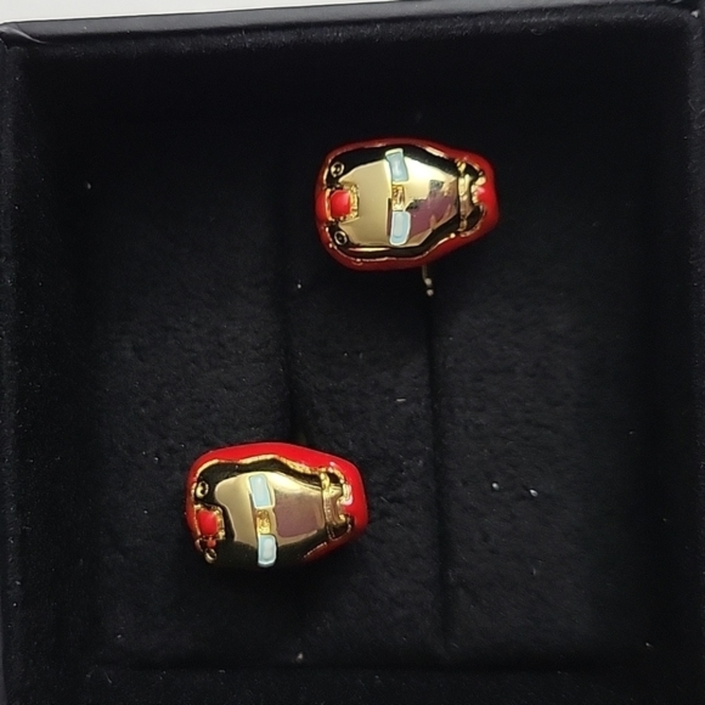 NIB Ironman Cufflinks Goldtone